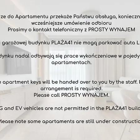 Luxury Plaża41 Prostywynajem Apartament *